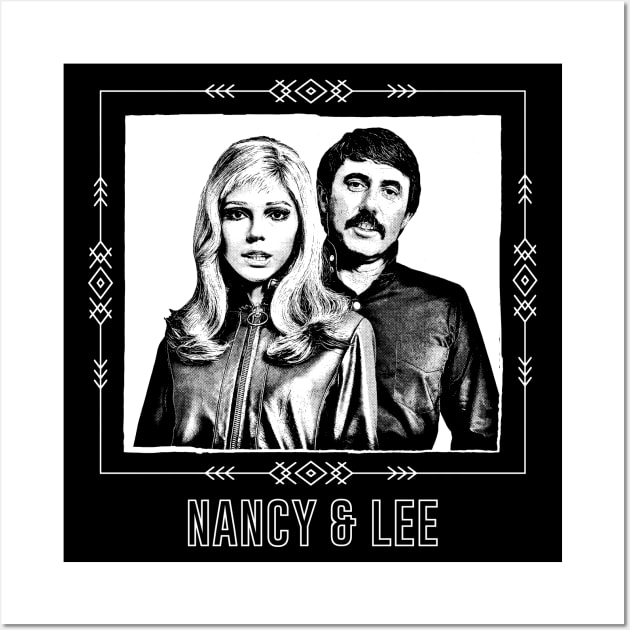 Nancy & Lee / Retro Style Fan Design Wall Art by DankFutura